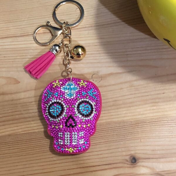 Popfizzy Rhinestone Keychain Accessories for Women, Car Keys Keychain Charm, Car Key Fob Keychain, Purse Charms, Bag Keychain - Image 7