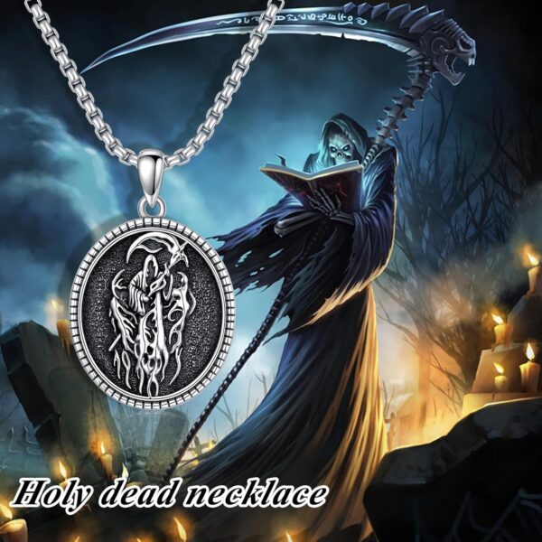Saint Jude/Serenity Prayer/Jesus/Knights Templar/Michael/Francis/Virgin Mary/Benedict Necklace 925 Sterling Silver Amulrt Medal Pendant Jewelry Thanksgiving Day Gifts for Men Women - Image 4