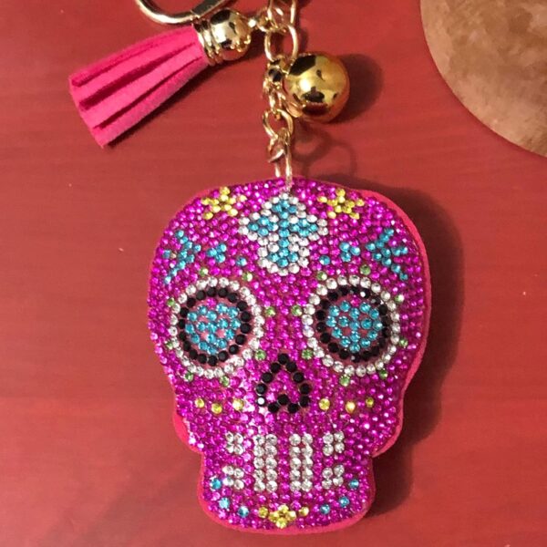 Popfizzy Rhinestone Keychain Accessories for Women, Car Keys Keychain Charm, Car Key Fob Keychain, Purse Charms, Bag Keychain - Image 5