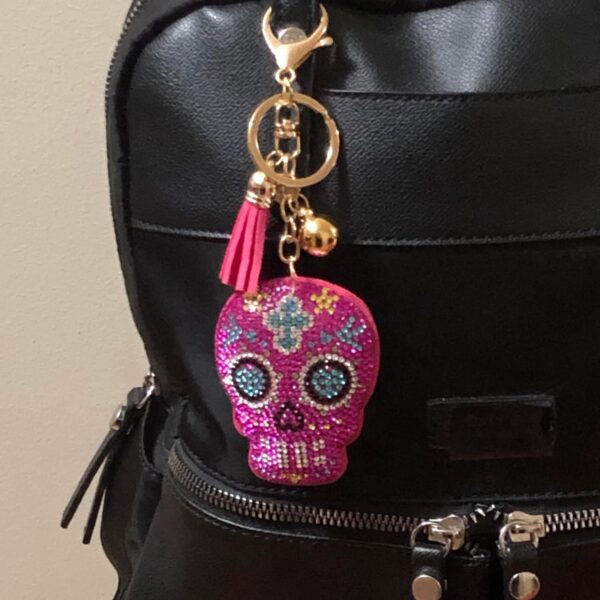 Popfizzy Rhinestone Keychain Accessories for Women, Car Keys Keychain Charm, Car Key Fob Keychain, Purse Charms, Bag Keychain - Image 3