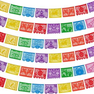 6 Packs 108 Ft Fiesta Party Decorations Mexican Party Banners Papel Picado Banners Cinco De Mayo Decorations Dia De Los Muertos Decor Mexico Halloween Banner Birthday Party Decorations
