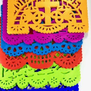20 Frontales Pack Altar de Ofrendas Supplies Kit Dia de Muertos Day of The Dead Decoration Colorful Medium Size Tissue Paper Mexican Papel Picado Sheets.