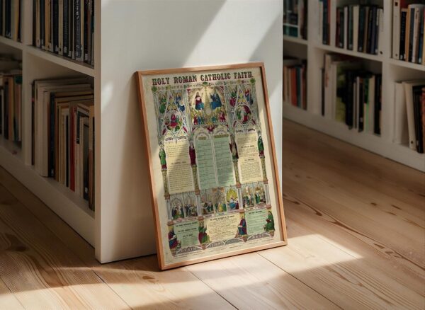 Holy Roman Catholic Faith Gifts Women Men - 1870 Spiritual Religious Wall Art Decor Home Classroom Decorations - 16x20 - Artwork Spirit Poster Bible Verses, Prayer Ten Commandments - Image 4