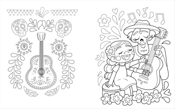 Día de los Muertos Coloring Book for Kids: Day of the Dead Coloring Fun - Image 7