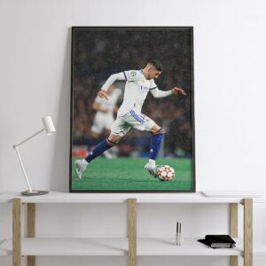 Federico Valverde Poster, Fede Valverde Print, Football Posters, Celebration Print, Canvas Print, Man Cave Gift, Wall Décor For Home, Sport Gift, Canvas Wall Art