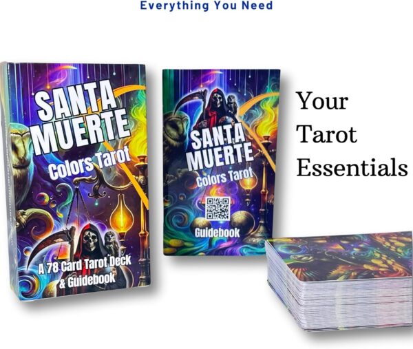 Santa Muerte Tarot - 78 Card New Deck with Guidebook - Beginner & Expert Tarot Readers - Santa Muerte Robe Colors - Image 3