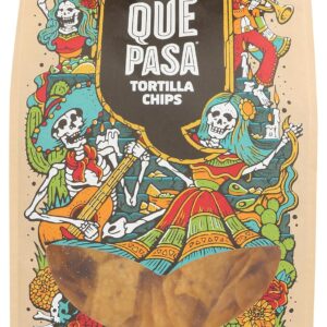 Que Pasa, Chips Tortilla Dia De Los Muertos Organic, 11 Ounce