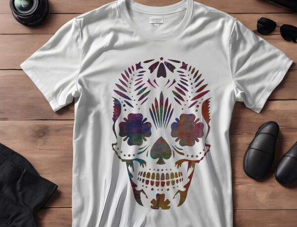 Day of the Dead Dia de los Muertos Sugar Skull Stencil Template Reusable for Painting on Walls, Wood, Arts and Crafts (340) - 5.5 x 8.5 Inches - Image 3