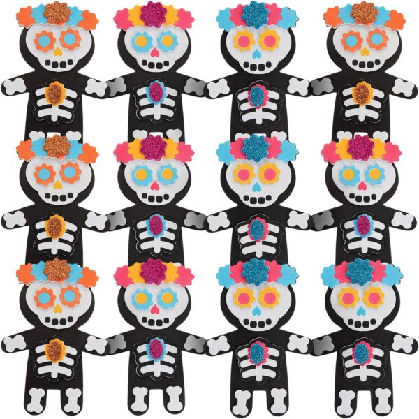 Fun Express Day of The Dead Magnet CK-12 - Craft Kits - 12 Pieces