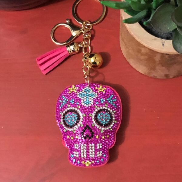 Popfizzy Rhinestone Keychain Accessories for Women, Car Keys Keychain Charm, Car Key Fob Keychain, Purse Charms, Bag Keychain - Image 6