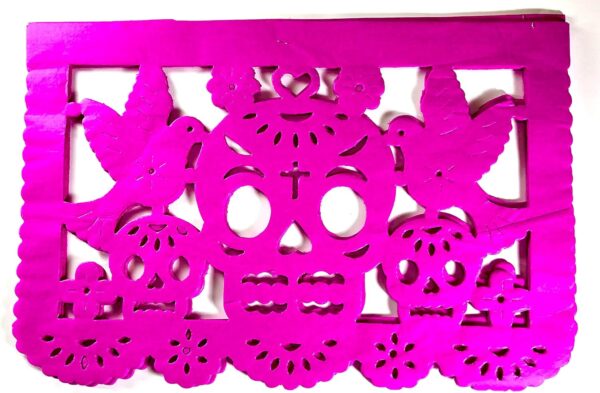 20 Frontales Pack Altar de Ofrendas Supplies Kit Dia de Muertos Day of The Dead Decoration Colorful Medium Size Tissue Paper Mexican Papel Picado Sheets. - Image 4