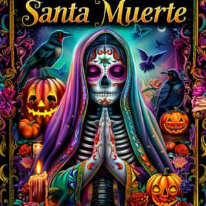 Spirits of Halloween: Santa Muerte Coloring Book - Embrace the Sacred and Spooky with 55 Santa Muerte Designs for Halloween Art Therapy
