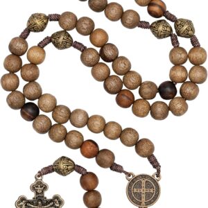 Intercession Our Father Sacred Handmade Solid Wood Rosary