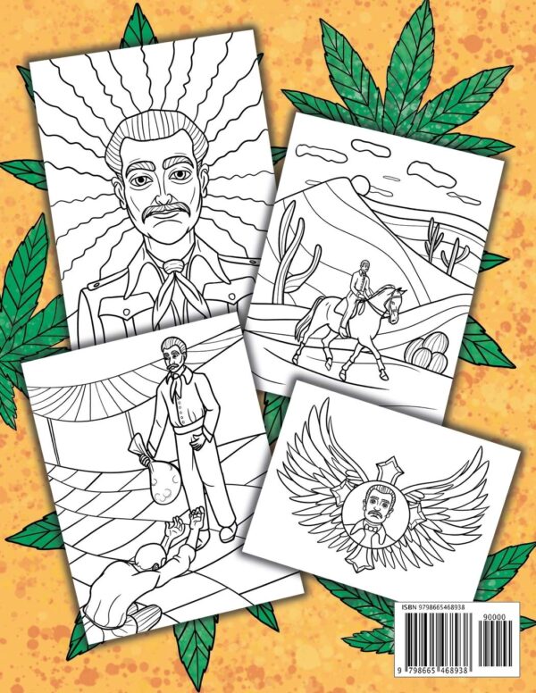 Jesus Malverde Coloring Book: Mexican Jesus Malverde Gift - Image 2
