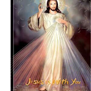 Framed Jesus Mercy wall art Canvas Decor Divine Catholic Christianity Sacred Heart for Faith living room bedroom dining room for Pictures Posters Prints Paintings Artwork 16x24(40x60cm) inch