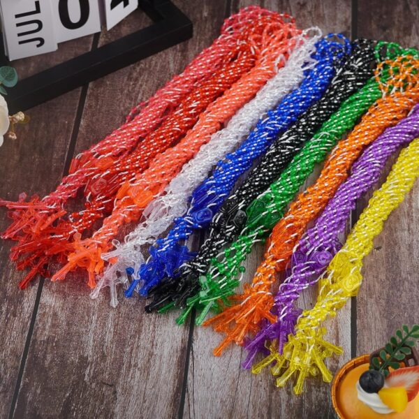 ZYFLSQ Bulk Plastic Rosary Beads Catholic 100 Pack, 17 Inch Assorted Rosary Cross Necklaces 10 Colors - Image 8