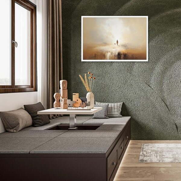 Jesus Leaves The 99, Parable of The Lost Sheep, Jesus Wall Art,Jesus and Lamb Canvas Wall Art,LDS Home Decor, Bible Horizontal Wall Art, Christian Faith Art Home Decor Print,Jesus Painting, Christian - Image 2