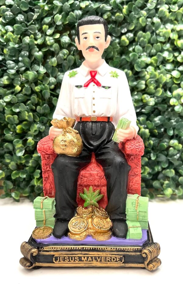 8" Inch Statue Jesus Malverde Sinaloa Mexico Figurine Imagen Home Decor - Image 2