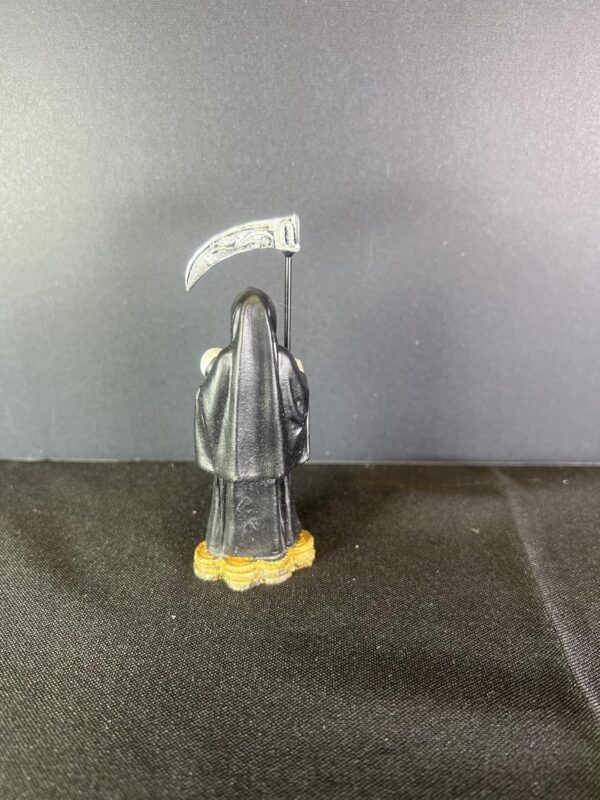 3" Inch Santa Muerte Skull Coin Base Figure Black, Mini - Image 3