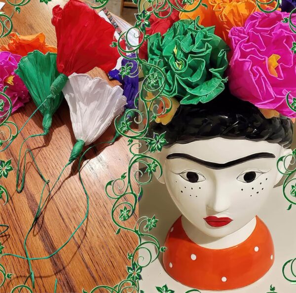 Alondra's Imports Mexican Paper Flowers – Party Decorations, Ofrenda Decorations, Fiestas, Altar, Day of The Dead, Flores para El Dia De Los Muertos, Flores para Decoracion, Unique Assorted (12 Pack) - Image 5