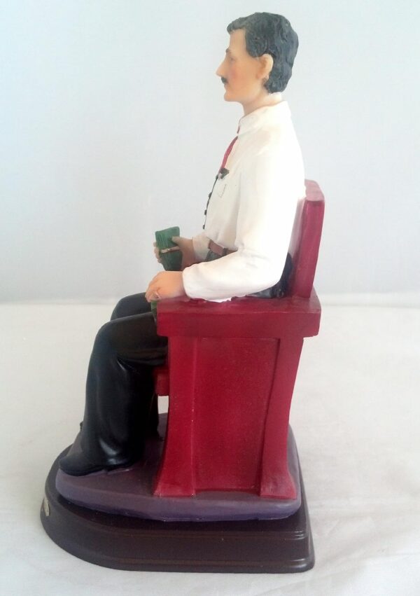 Adep 8 Inch Statue Jesus Malverde Sitting Religious Figurine Mexico Estatua - Image 3