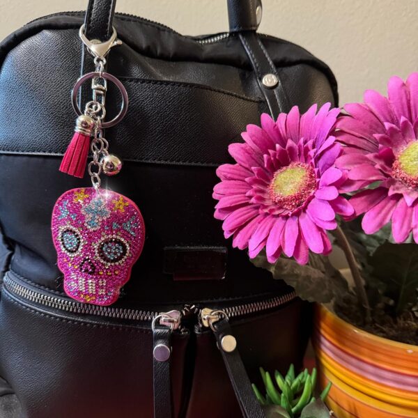 Popfizzy Rhinestone Keychains for Women and Girls, Bling Backpack Keyring, Cute Purse Charms, Cool Key Fob, Fun Keychain Gift - Image 2