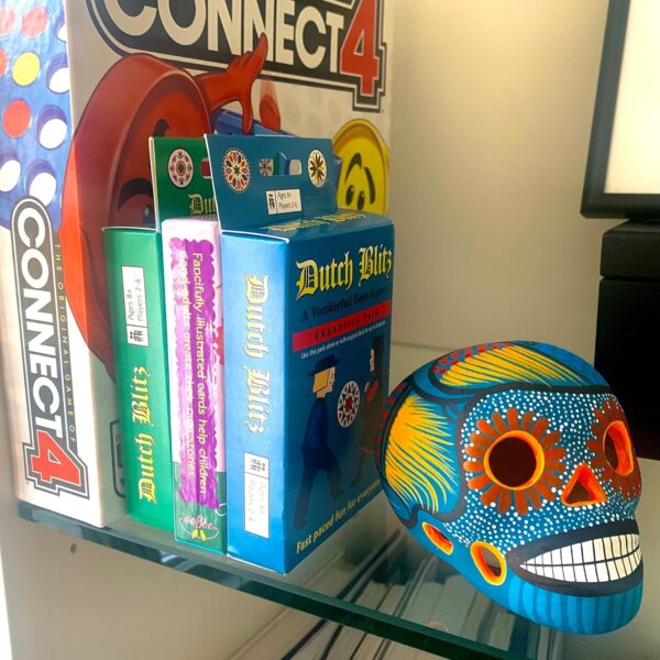 Artesano Valentine's Collection Ceramic (NOT Resin) Hand-Painted Mexican Sugar Skull | Terracotta Clay | ONE 3" Calavera Dia de Los Muertos Day of The Dead Cinco de Mayo [Random Color SP] - Image 2