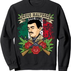 Jesus Malverde Gift Women & Men Mexico Gifts Jesus Malverde Sweatshirt