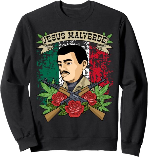 Jesus Malverde Gift Women & Men Mexico Gifts Jesus Malverde Sweatshirt