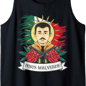 Jesus Malverde Sinaloa Mexico, Jesus Malverde Tank Top