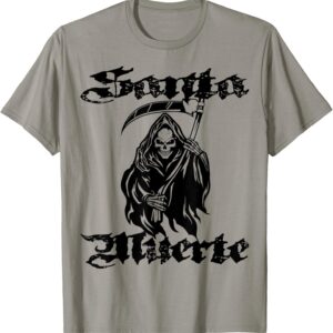 Santa Muerte Statue Art Holy Deaths Mexico Women Men T-Shirt