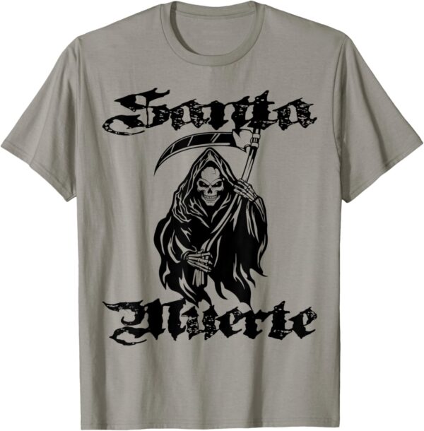 Santa Muerte Statue Art Holy Deaths Mexico Women Men T-Shirt