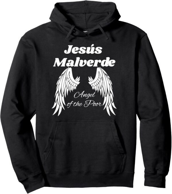 Jesus Malverde Hoodie Mexican Hero Angel Of The Poor Pullover Hoodie