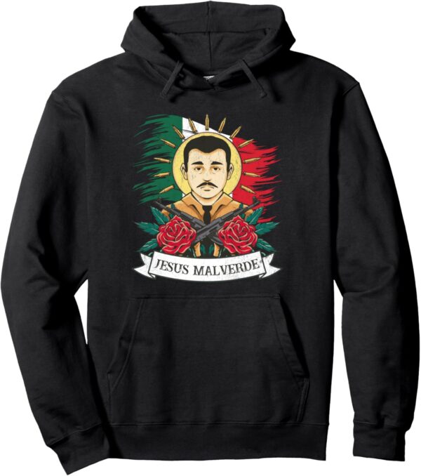 Jesus Malverde Sinaloa Mexico, Jesus Malverde Pullover Hoodie