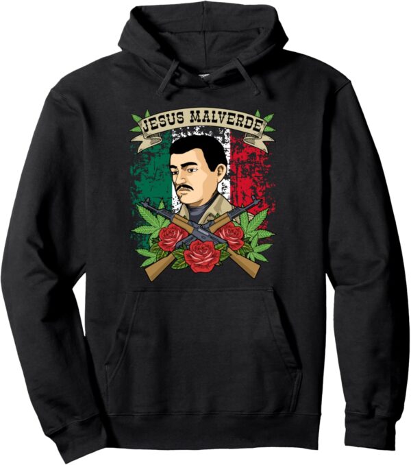 Jesus Malverde Hoodie For Women & Men Gifts Jesus Malverde Pullover Hoodie