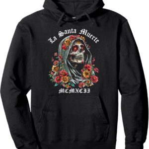 La Santa Muertes Folklor Art Saint Death For Women, Men Pullover Hoodie