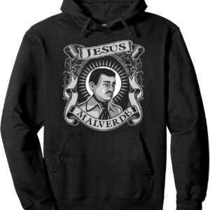 Jesus Malverde Hoodie Mexican Hero Angel Of The Poor Pullover Hoodie