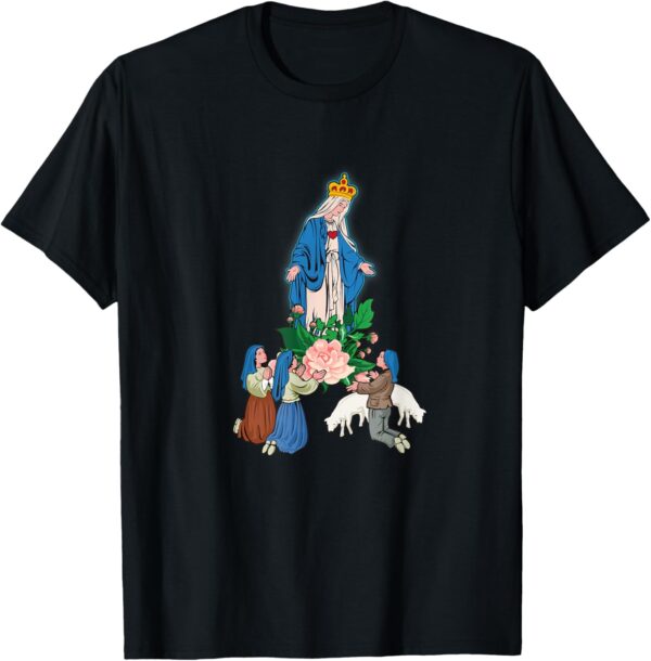 Our Lady of Fatima And The Little Shepherds T-Shirt