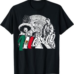 Mexico - Mexican Pride - Virgen de Guadalupe And History T-Shirt