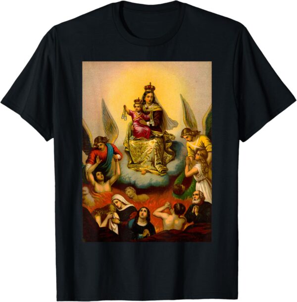 Scapular of Our Lady of Mount Carmel Brown Mt. T-Shirt