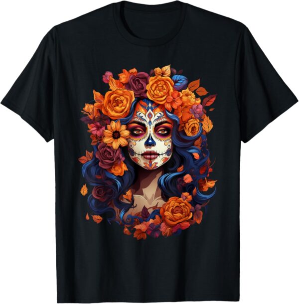 Dia De Los Muertos Mexican Sugar Skull Day Of The Dead Women T-Shirt