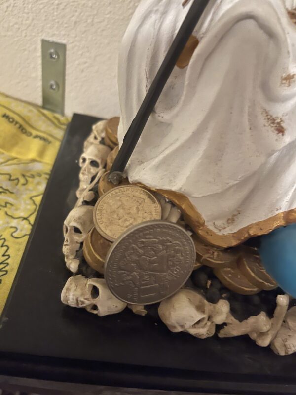Santa Muerte Statue - Customized and Hand-Painted 12" Idol - Image 3